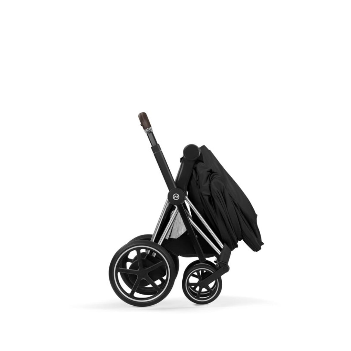 CYBEX e-PRIAM Stroller Frame - Style Collection Chrome Brown