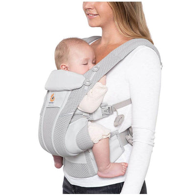 Canguru Infantil Ergobaby 4 Posições Omni Breeze - Pérola Cinza - Ergobaby Babytunes