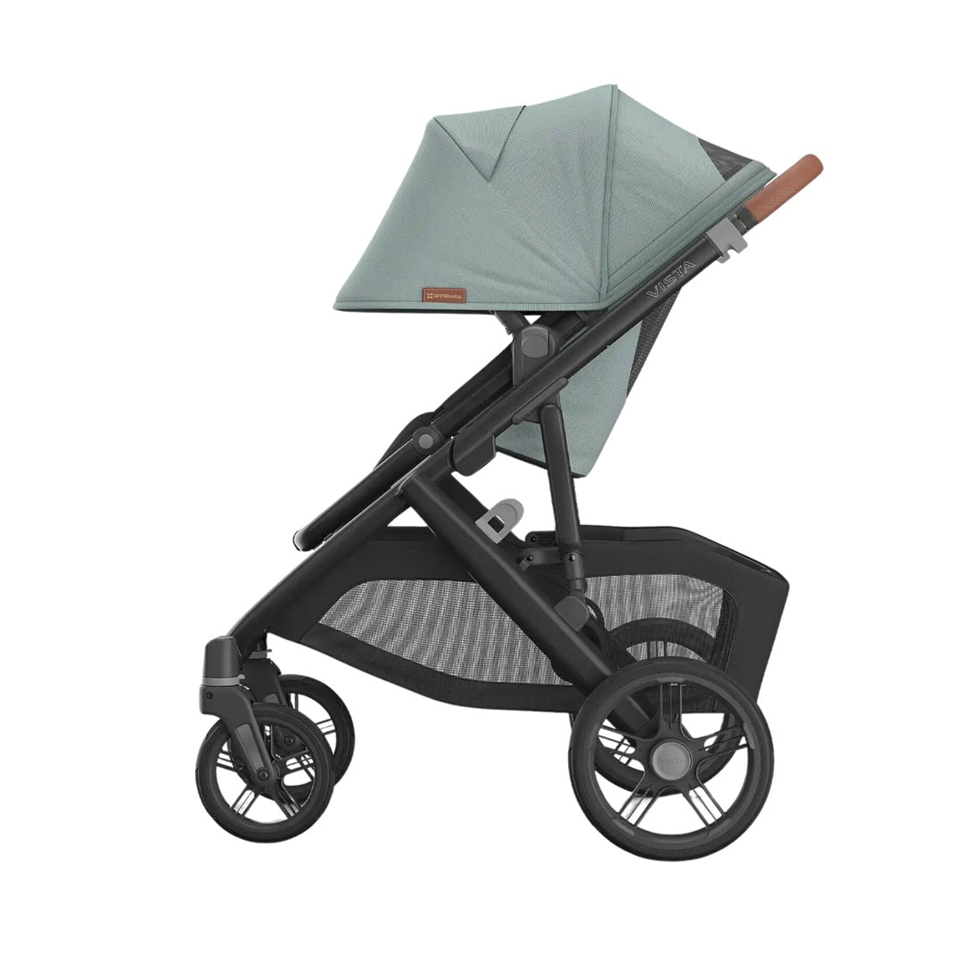 Uppababy Vista V3 - Stroller Kenzi Mystic Aqua/Carbon Frame/Saddle Leather