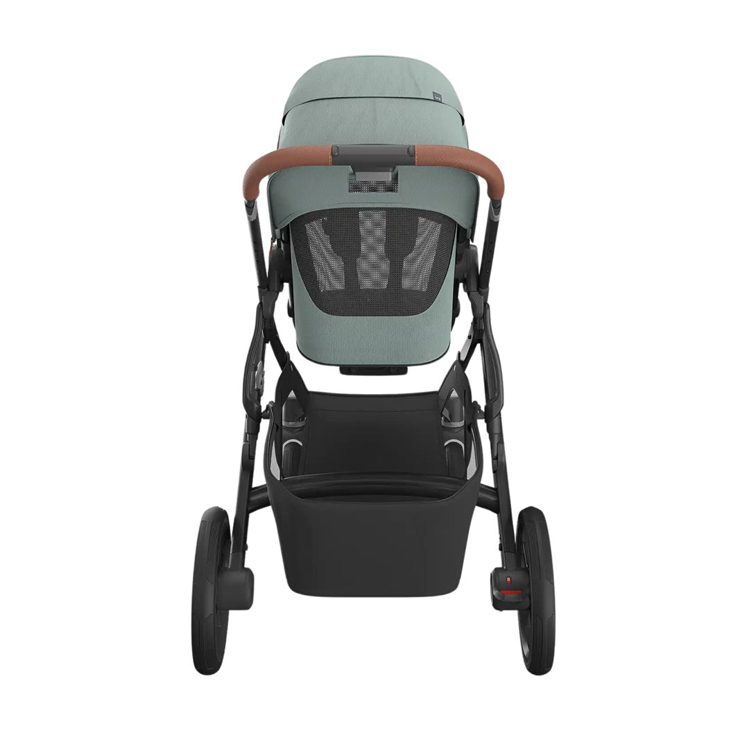 Uppababy Vista V3 - Stroller Kenzi Mystic Aqua/Carbon Frame/Saddle Leather