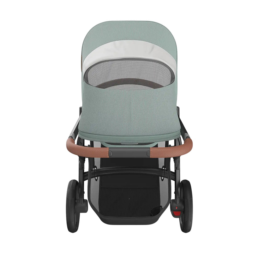 Uppababy Vista V3 - Stroller Kenzi Mystic Aqua/Carbon Frame/Saddle Leather