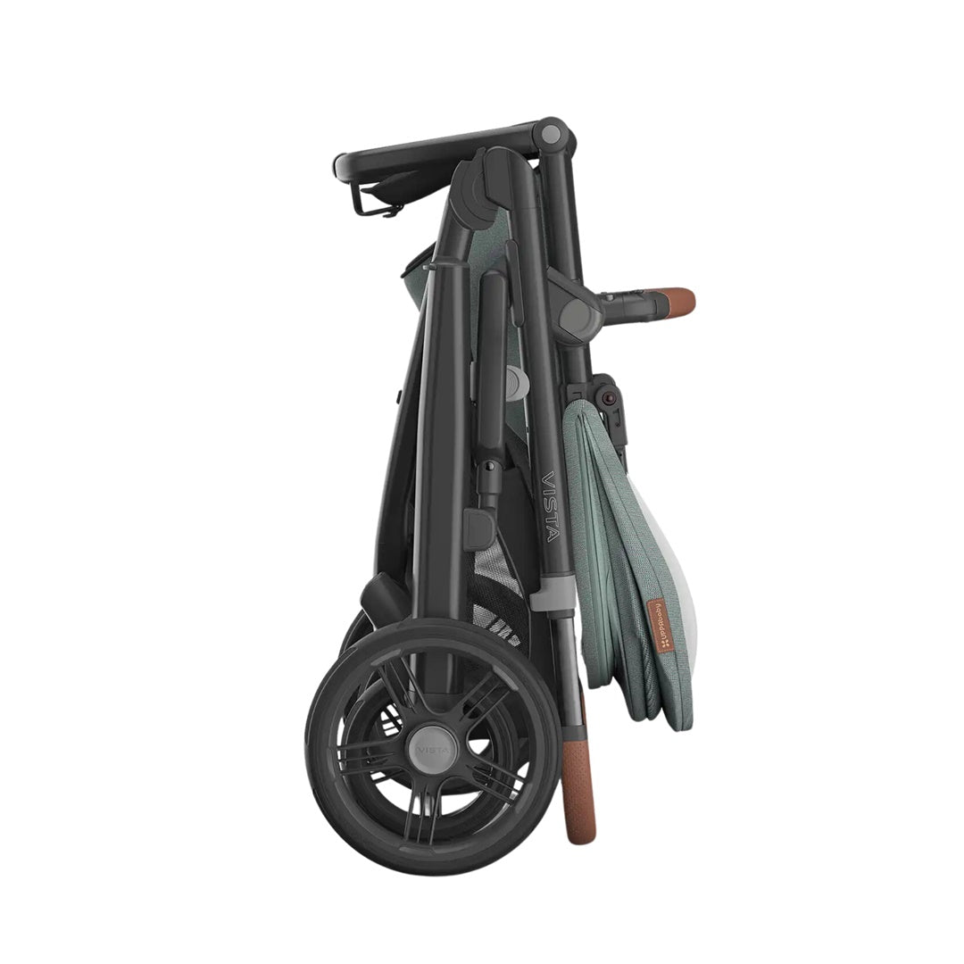 Uppababy Vista V3 - Stroller Kenzi Mystic Aqua/Carbon Frame/Saddle Leather