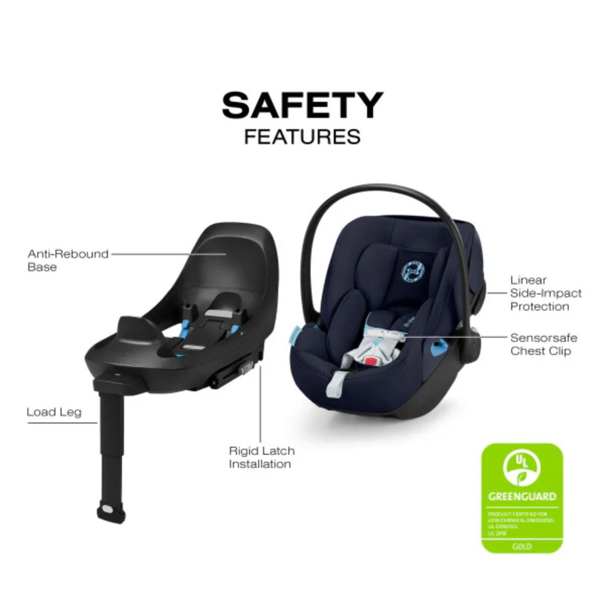 CYBEX Cloud G Pro Comfort Extend Infant Car Seat - Ocean Blue
