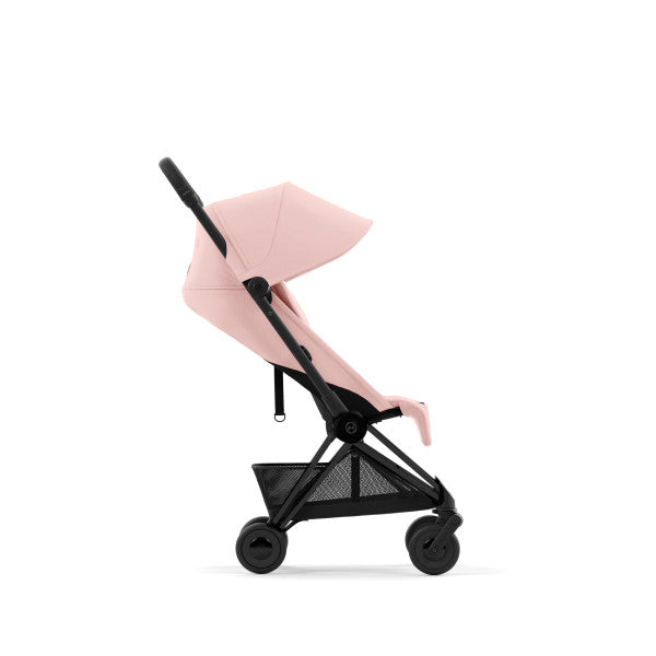 Coya Stroller Matte Black/Peach Pink