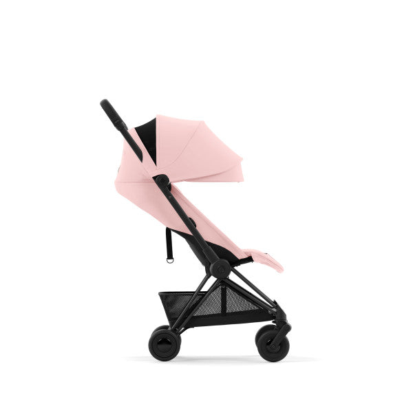 Coya Stroller Matte Black/Peach Pink