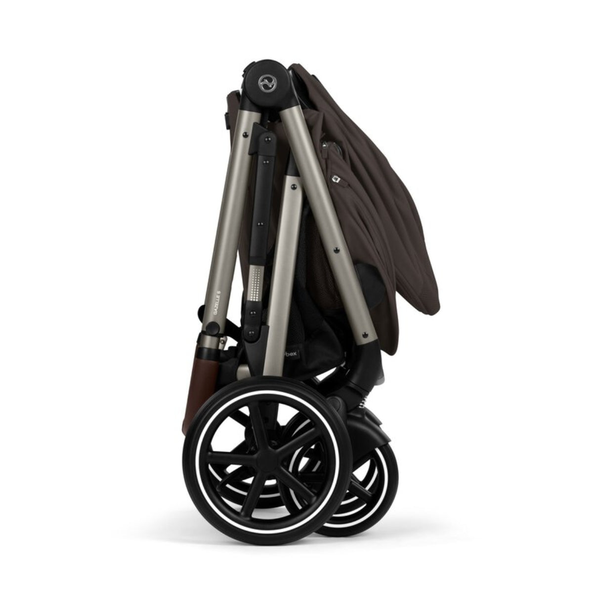 Cybex Gazelle Fold Cot - Chocolate Brown
