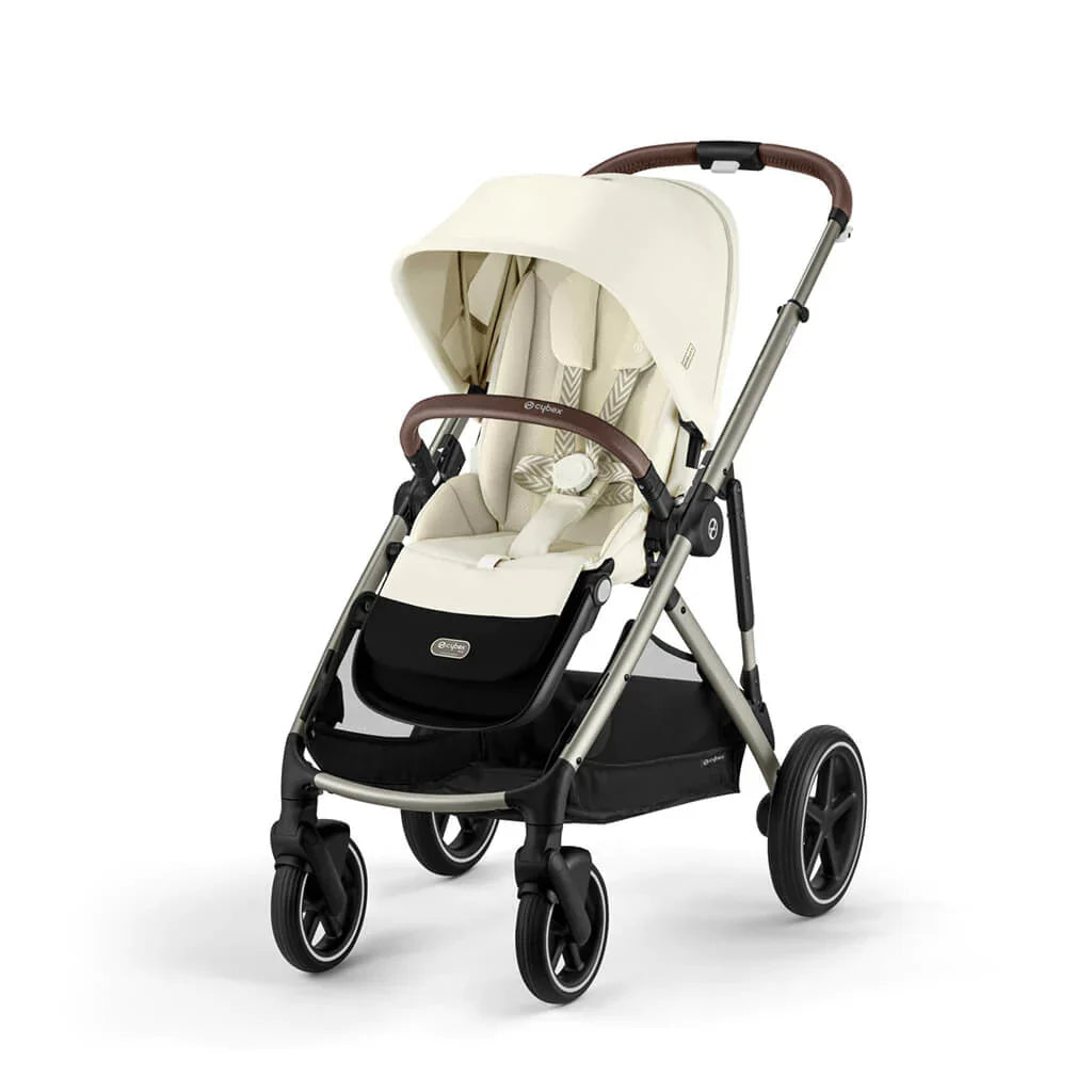 Cybex Gazelle S 2 Stroller - Taupe Frame/Seashell Beige Seat - Luna Baby Store Miami