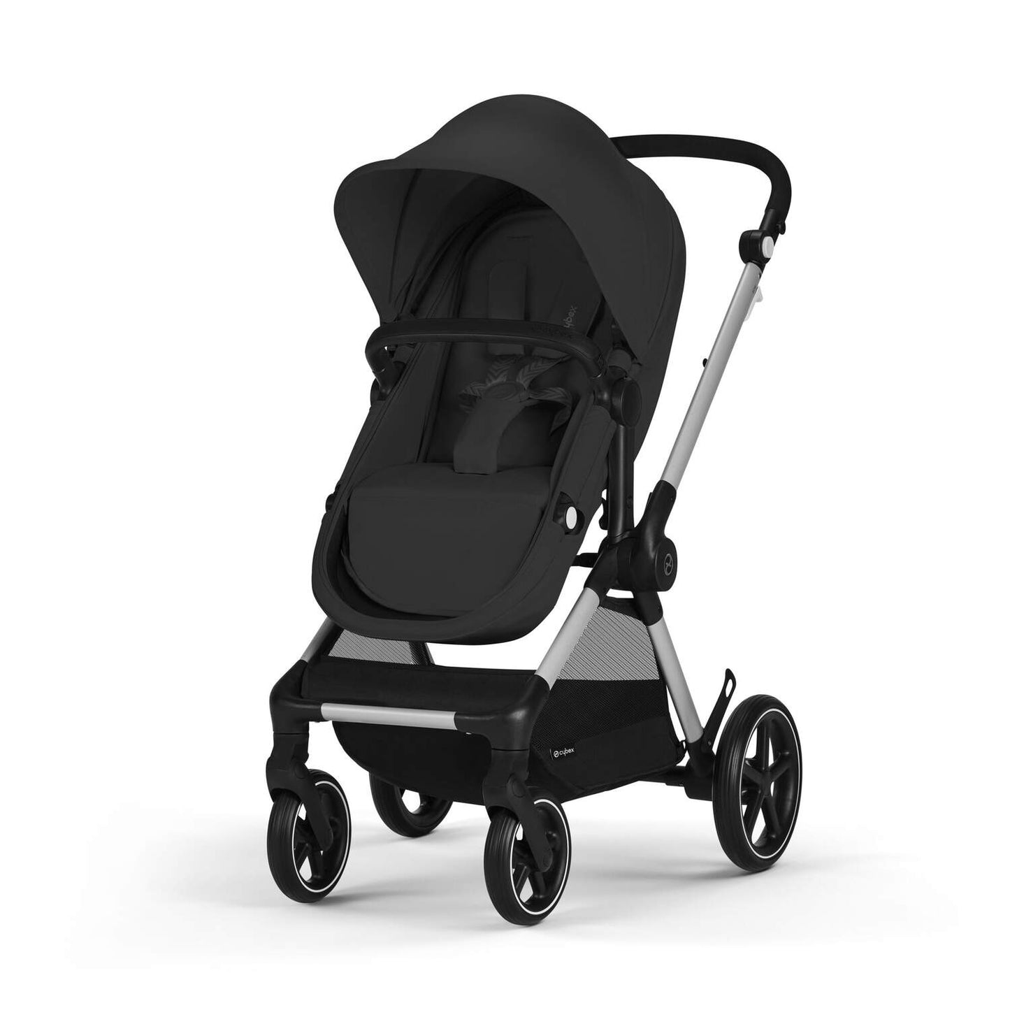 Cybex EOS Aton G Swivel Travel System Moon Black / Silver
