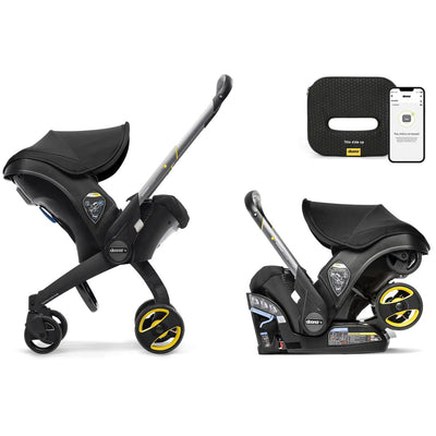 Doona Plus Car Seat & Stroller with SensAlert Bundle - Nitro Black