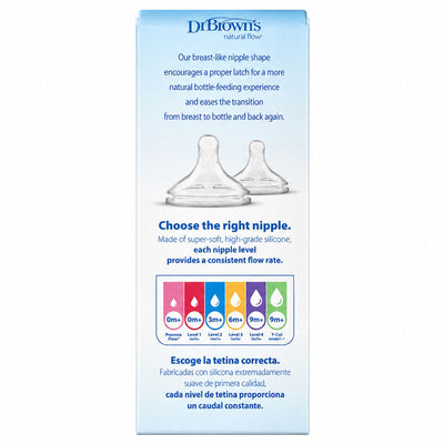 Dr. Brown’s Options+ Wide-Neck Baby Bottle 5 oz, 0m+ - Level 1