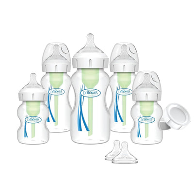 Dr. Brown’s Options+ Wide-Neck Baby Bottle Newborn Feeding Set - 0m+