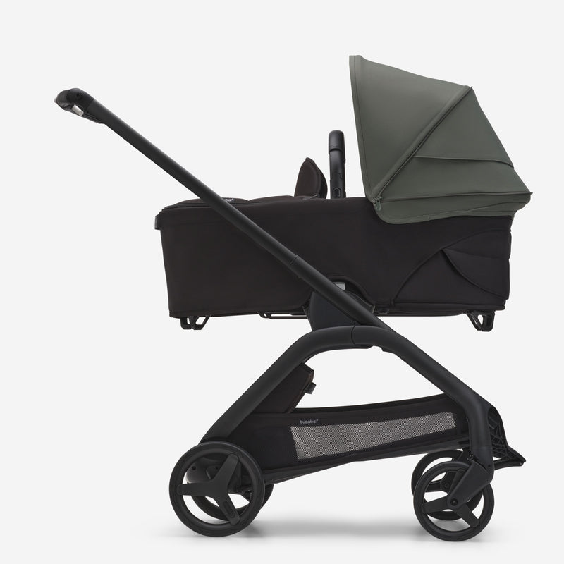 Dragonfly Bassinet And Seat Stroller - Black/Black/Canopy Forest Green