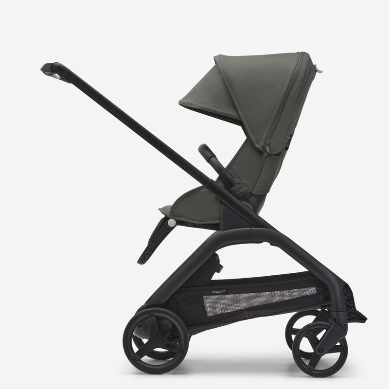 Dragonfly Bassinet And Seat Stroller - Black/Forest Green/Canopy Forest Green