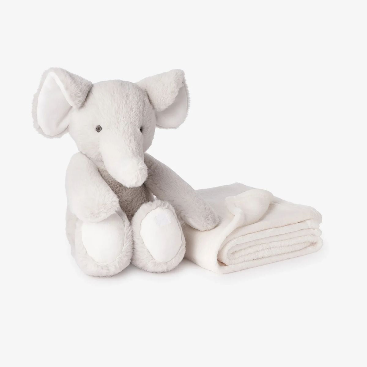 Elegant Baby Elephant Bedtime Huggie Plush Toy with Blanket