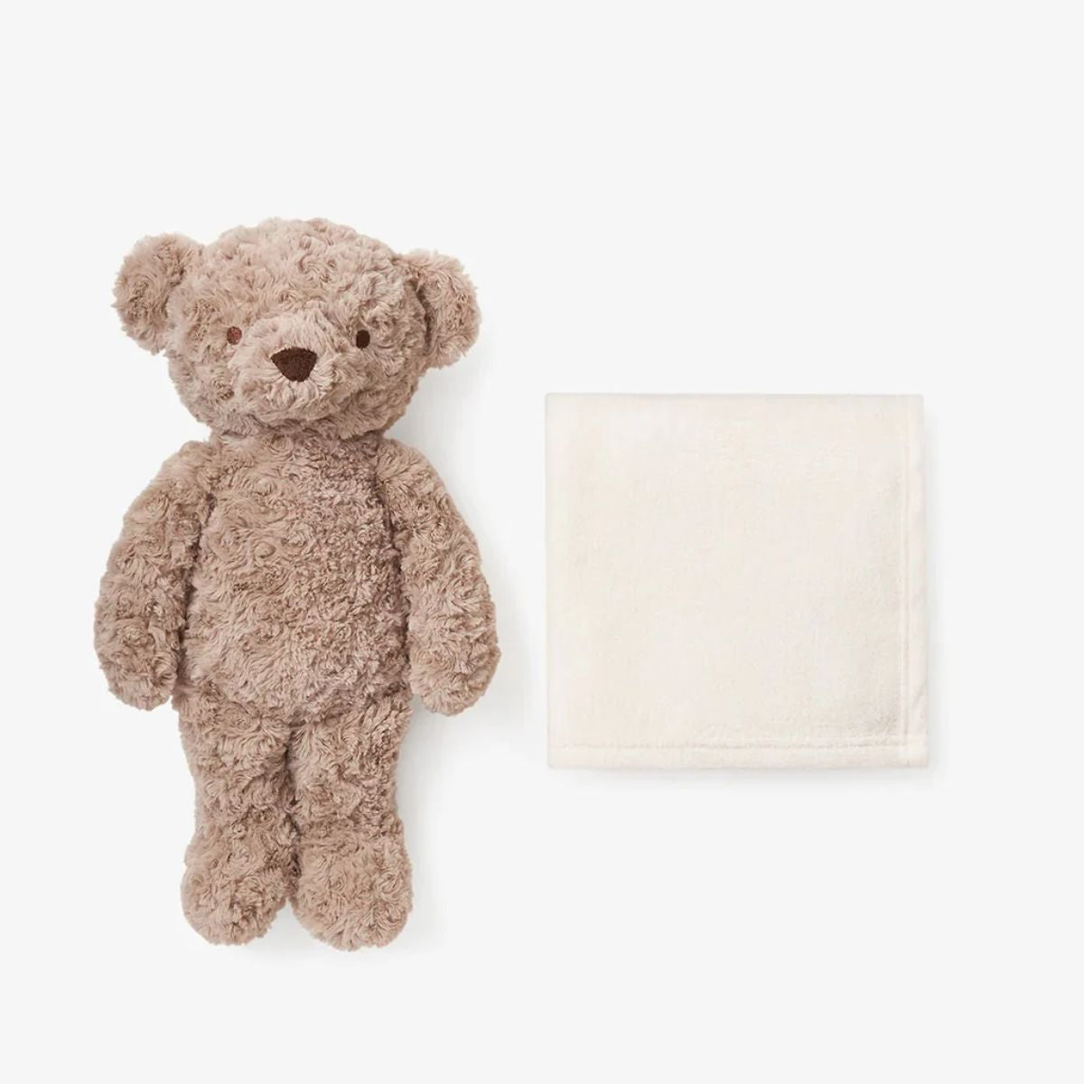 Elegant Baby Bear Bedtime Huggie Plush Toy with Blanket