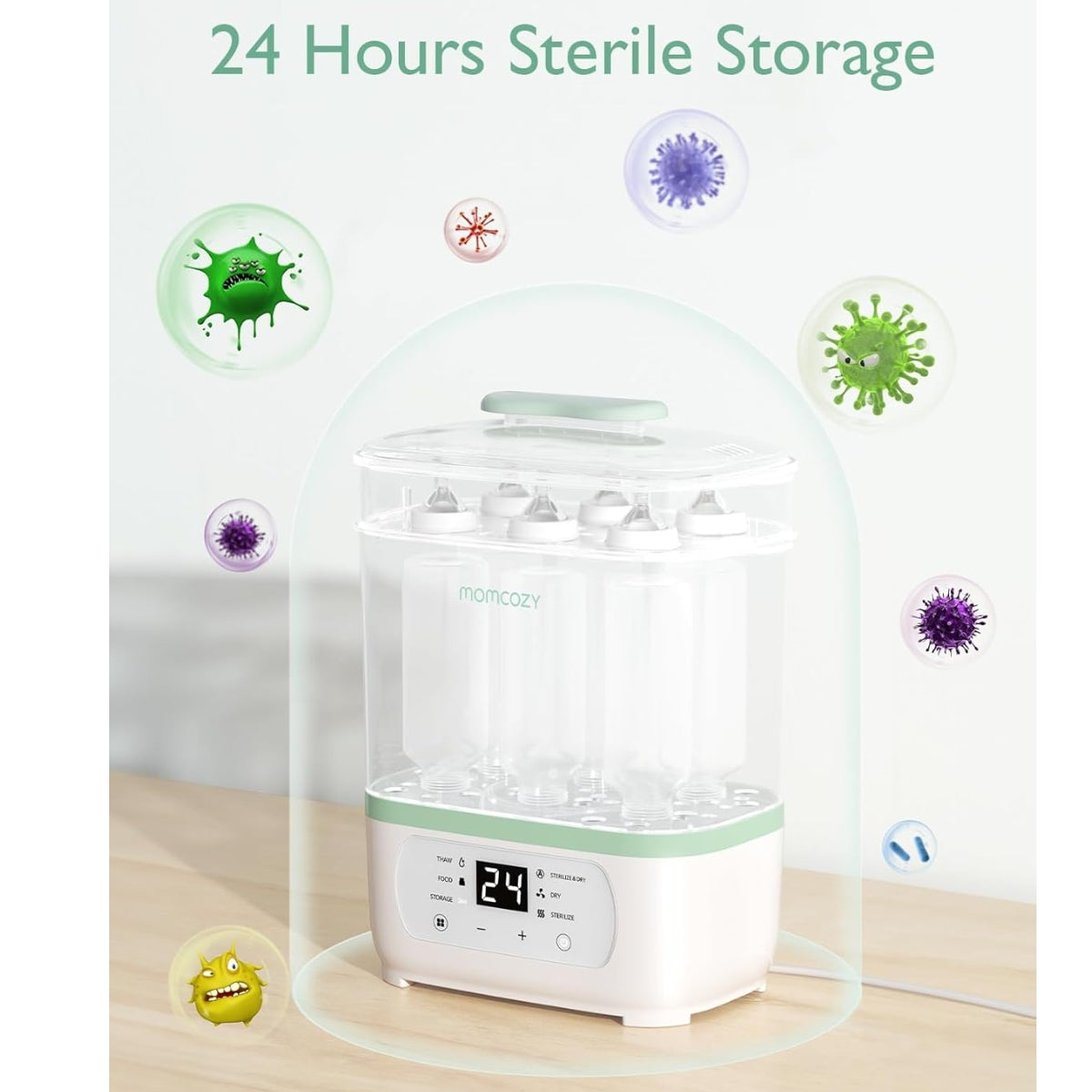 Momcozy 8-in-1 Baby Bottle Steam Sterilizer