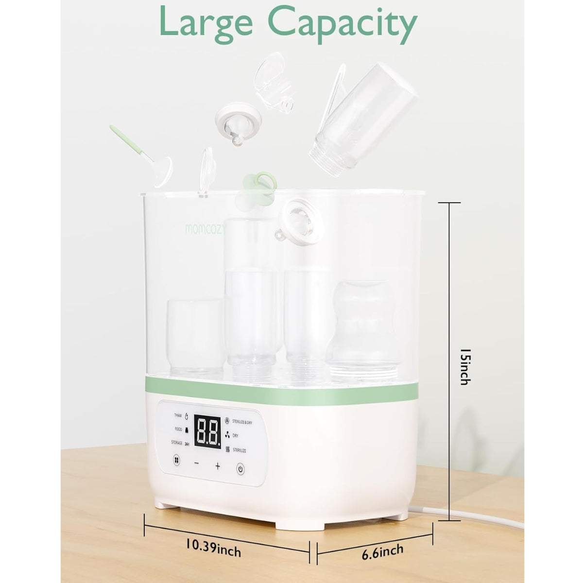 Momcozy 8-in-1 Baby Bottle Steam Sterilizer