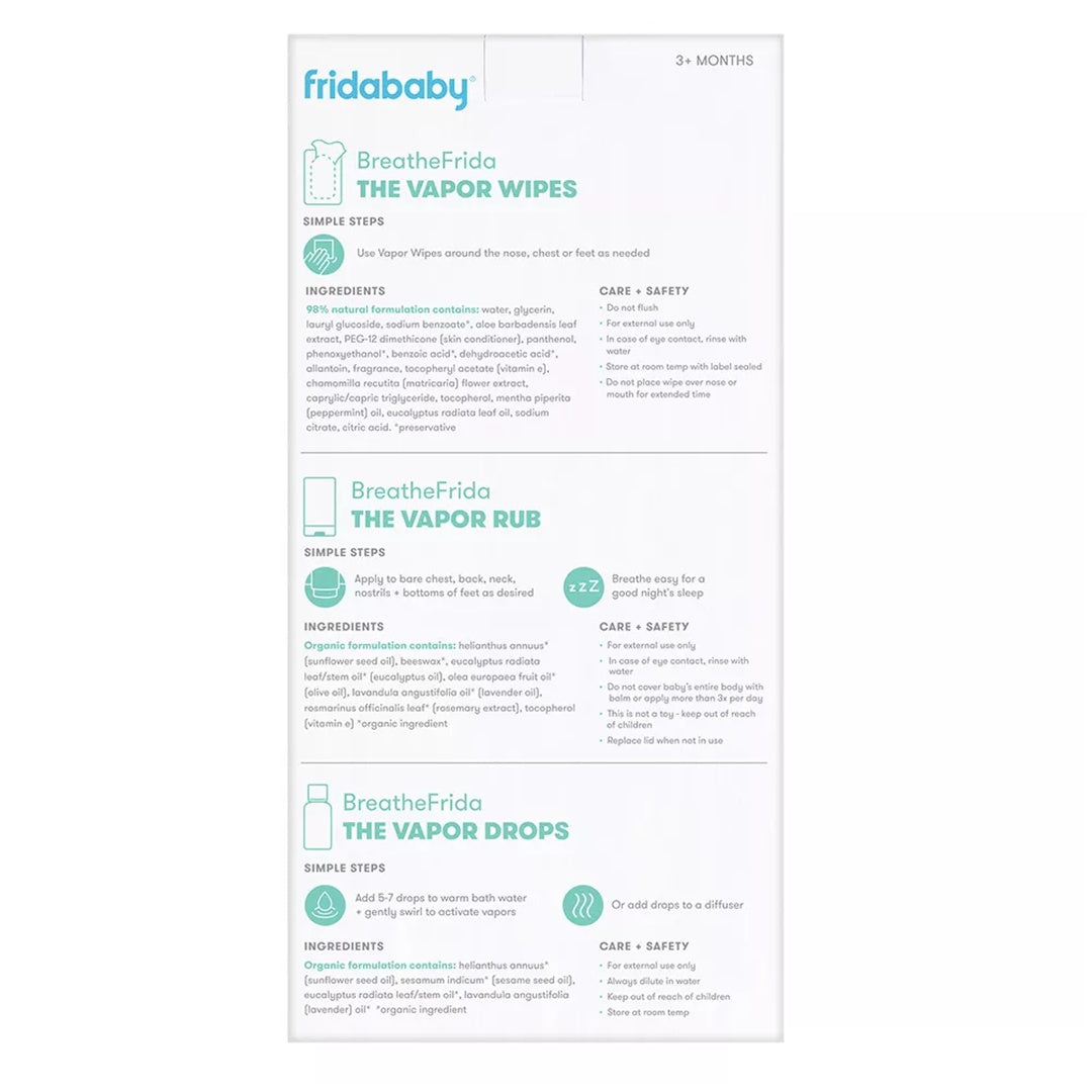 Fridababy Breathe Easy Kit The Sick Day Essentials