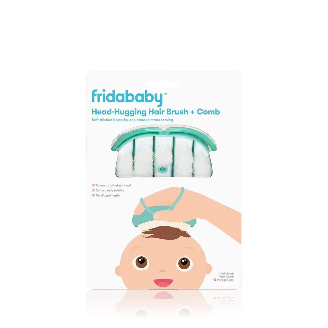 Fridababy Baby Head-Hugging Hairbrush + Styling Comb Set
