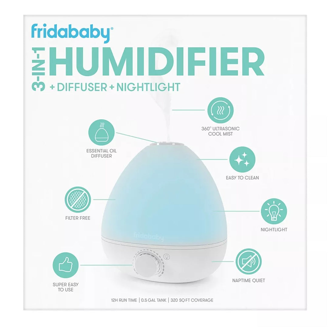 Fridababy The 3-In-1 Humidifier, Diffuser + Nightlight
