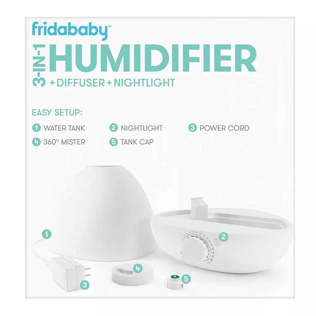 Fridababy The 3-In-1 Humidifier, Diffuser + Nightlight
