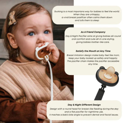 HEORSHE Day & Night Pacifier 3M+