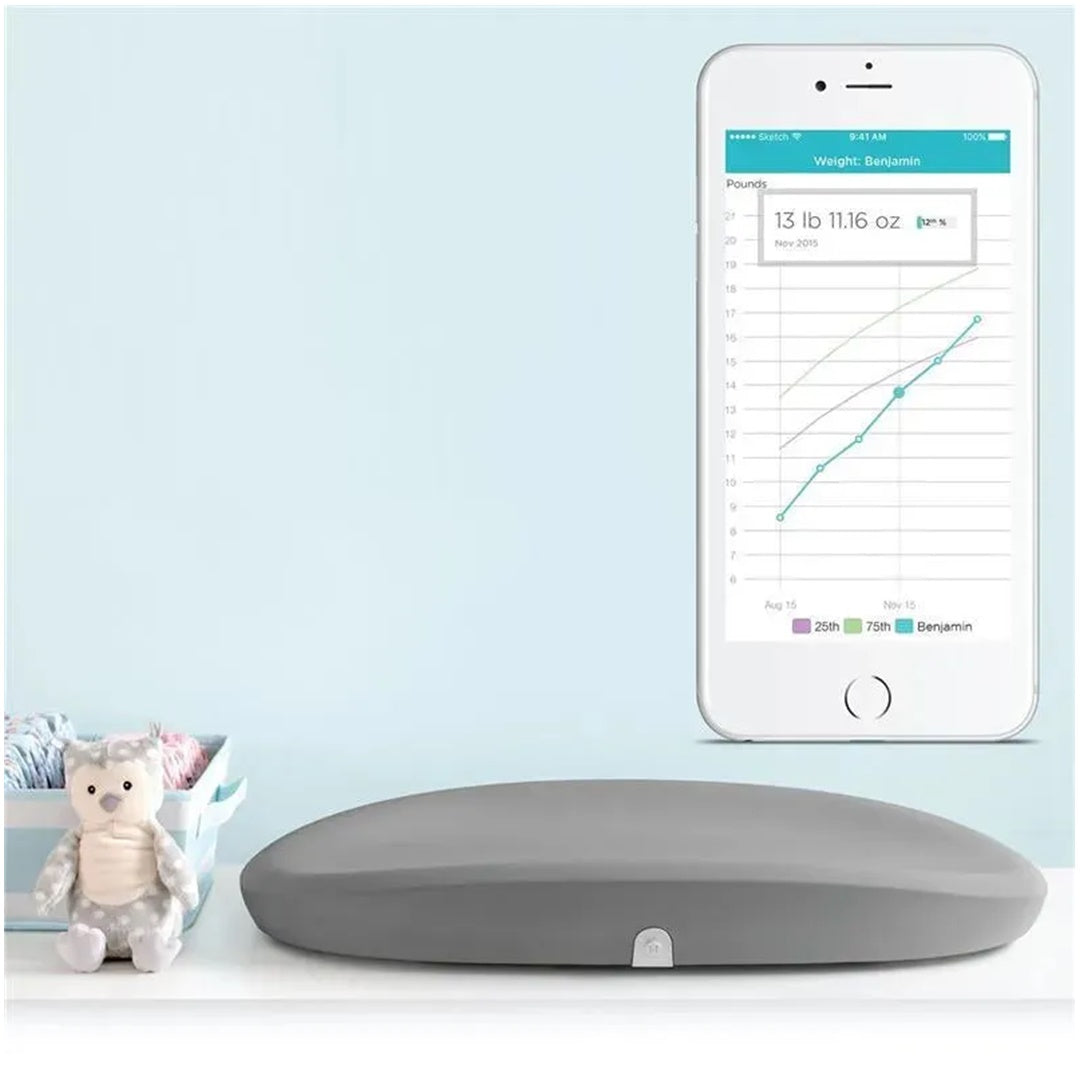 Hatch Baby Grow Smart Changing Pad and Scale Grey