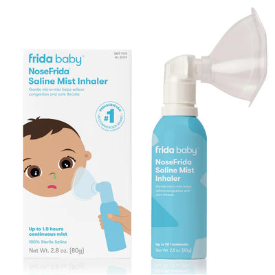 Frida Baby NoseFrida Saline Mist Nasal Inhaler, Saline Inhaler Soothes Stuffy Nose and Sore Throat
