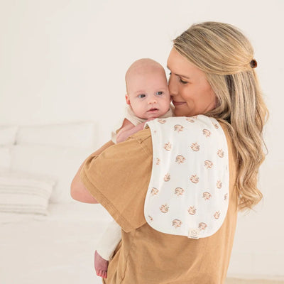 KeaBabies 5-Pack Softe Muslin Burp Cloths Soft White