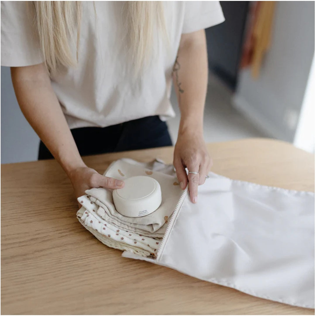 Mushie Water Resistant Wet Bag Blush