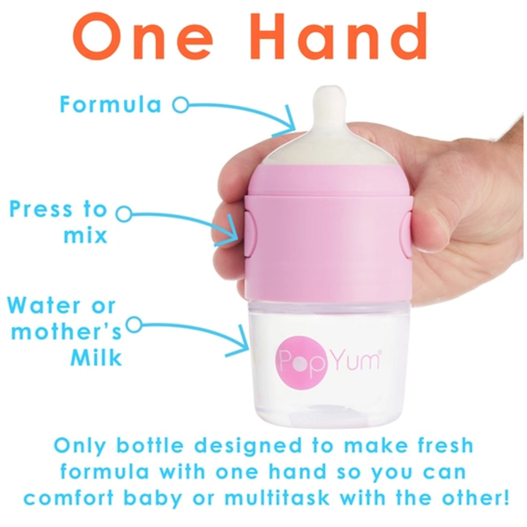 Popyum - 2Pk Anti-Colic Formula Making Baby Bottle 5 Oz, Pastel Purple