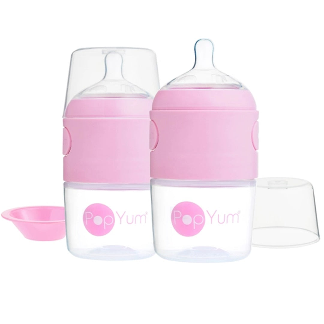 Popyum - 2Pk Anti-Colic Formula Making Baby Bottle 5 Oz, Pastel Purple