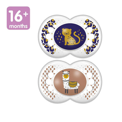 Mam Air Night & Day Pacifiers, 16M, 2 pack - Lamb