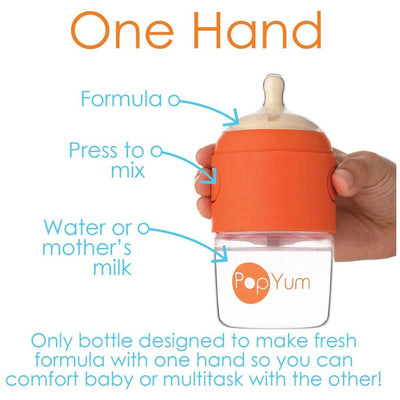 Mamadeira PopYum Com Mixer 150ML - PopYum Babytunes