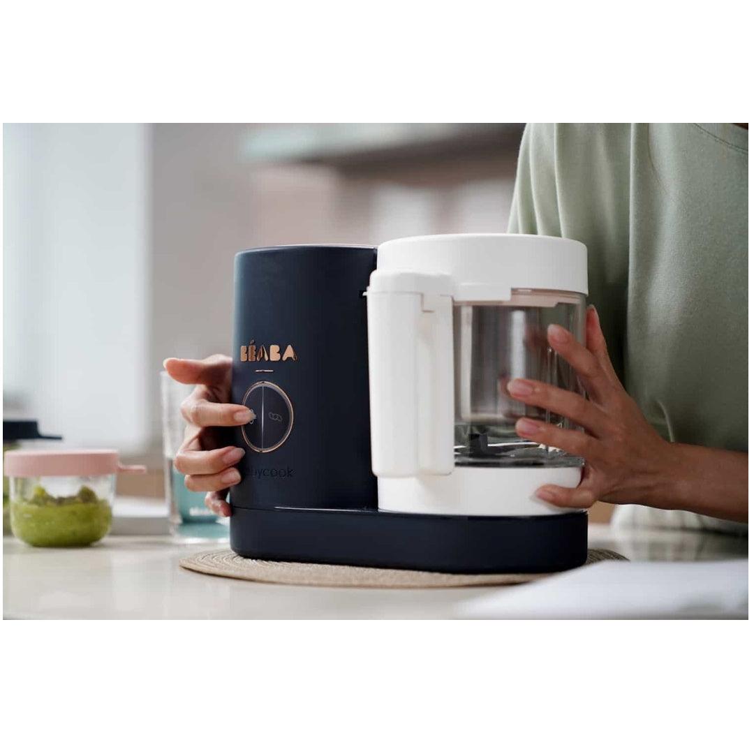 Máquina de Papinhas à Vapor Beaba Neo Night Blue/ Rose Gold - Beaba Babytunes