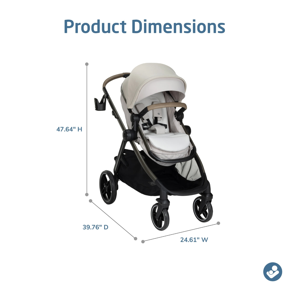 Maxi Cosi Zelia Pro 5-in-1 Modular Travel System - Caspian Caviar