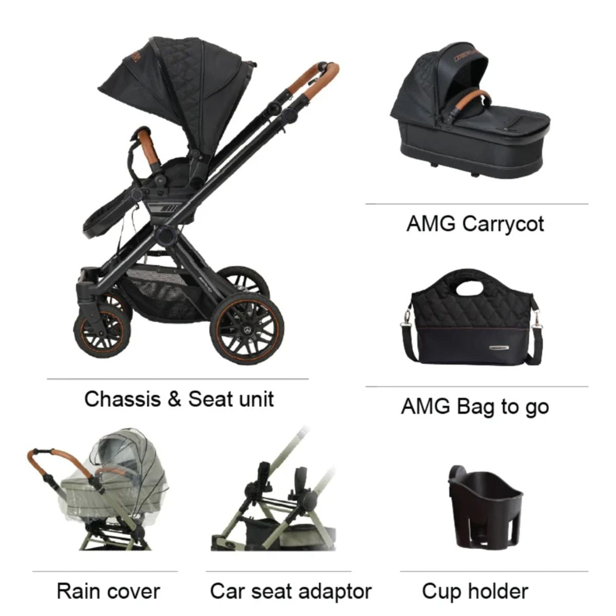 Mercedes-Benz AMG GT² Travel System - Sienabraun