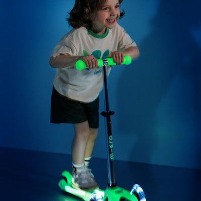 Micro Kickboard Mini Glow Plus LED Scooter - Icy Lime