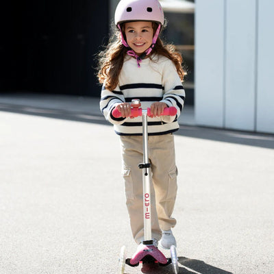 Micro Kickboard Mini Glitter LED Scooter - Fairy Pink