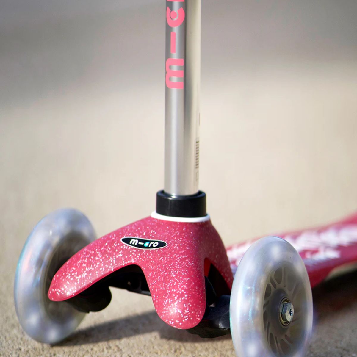 Micro Kickboard Mini Glitter LED Scooter - Fairy Pink
