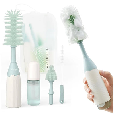 Momcozy Innovative Push-Press Design Bottle Brush Kit