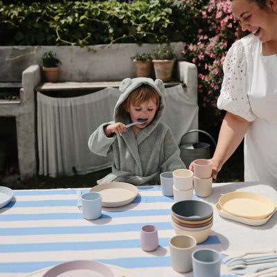 Mushie Dinnerware Cup Set Of 2 - Powder Blue