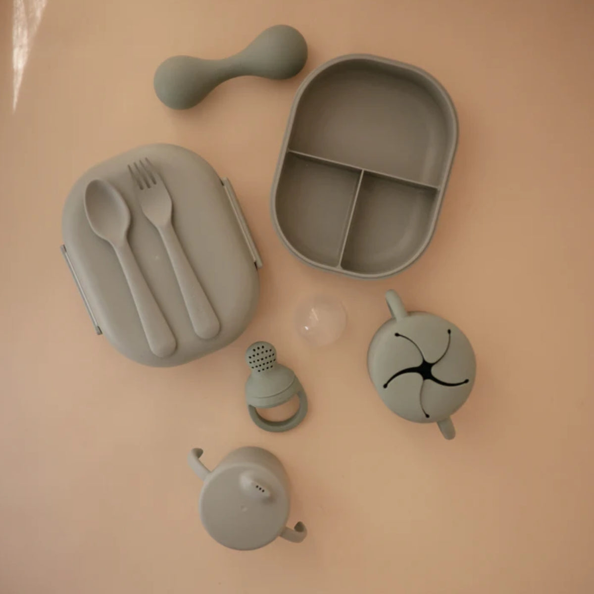 Mushie Trainer Sippy Cup - Sage