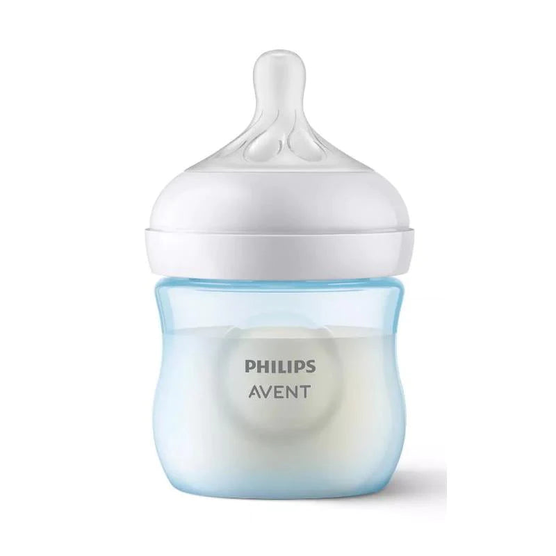 Natural Baby Bottle With Natural Response Nipple 3 Pk- Blue 4 Oz