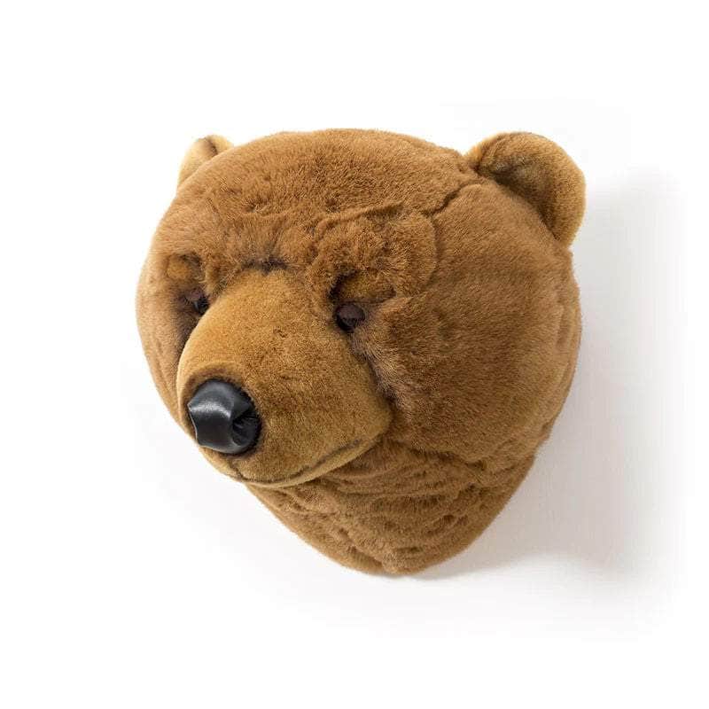 Oliver The Brown Bear Soft Plush Wall Decoration
