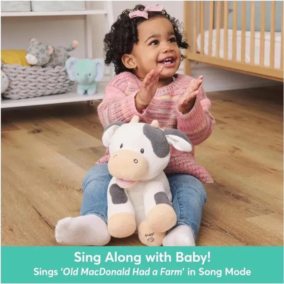 Baby GUND Buttermilk the Cow Animated Plush 12 in