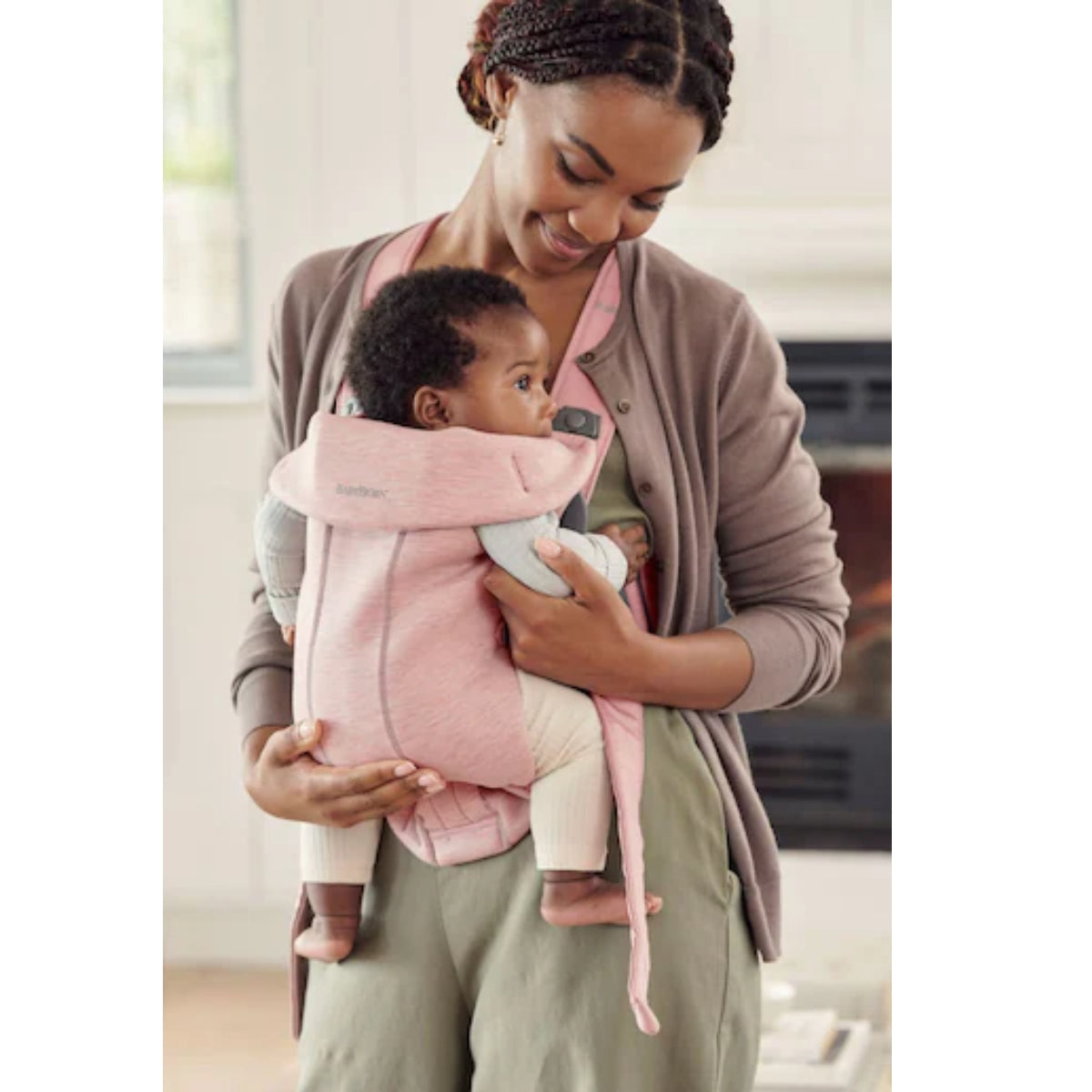 BabyBjörn Baby Carrier Mini 3D Jersey - Light pink
