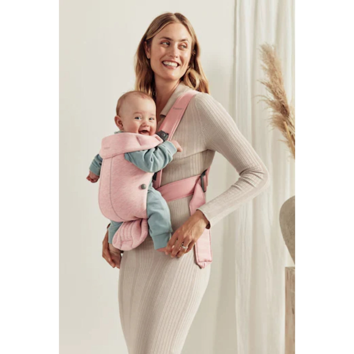 BabyBjörn Baby Carrier Mini 3D Jersey - Light pink