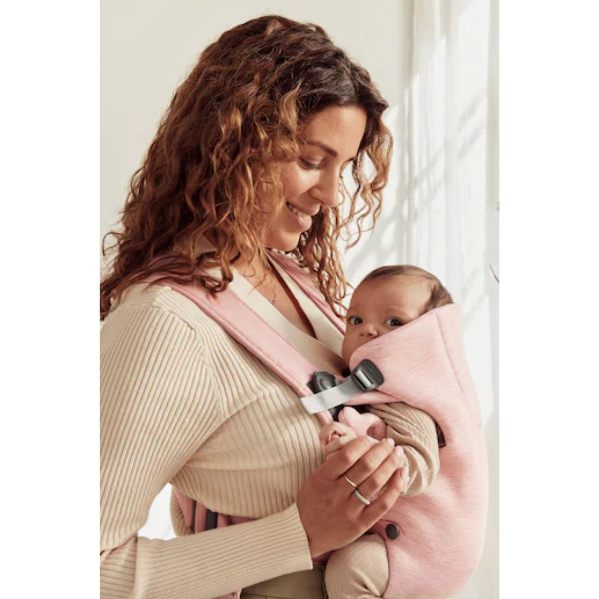 BabyBjörn Baby Carrier Mini 3D Jersey - Light pink