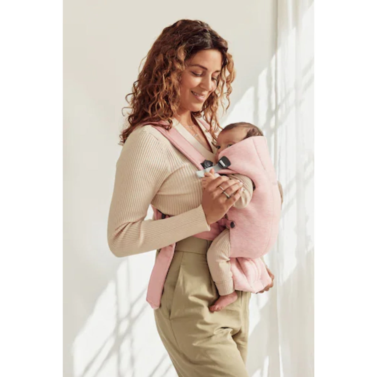 BabyBjörn Baby Carrier Mini 3D Jersey - Light pink